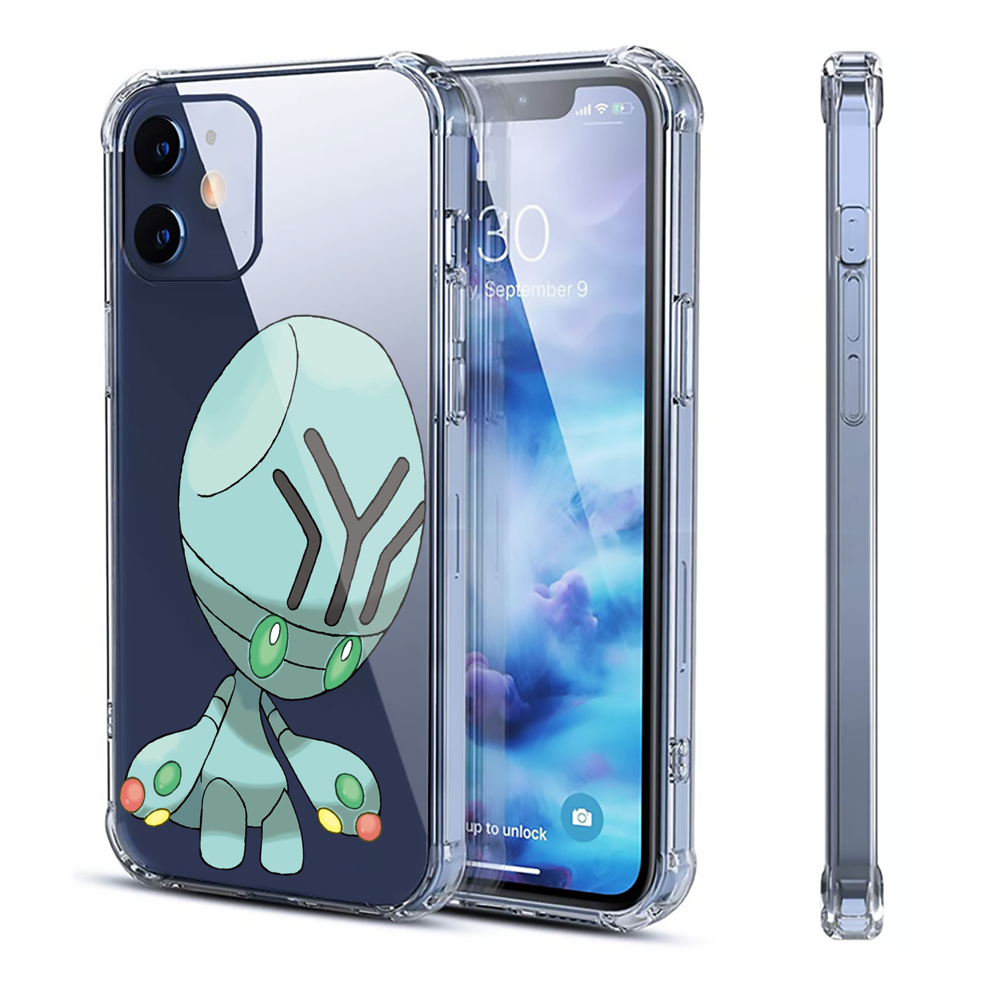 （画像用） ポケットモンスター Pokémon 【iPhone 12シリーズ対応】透明スマホケース（クリアソフトケース）